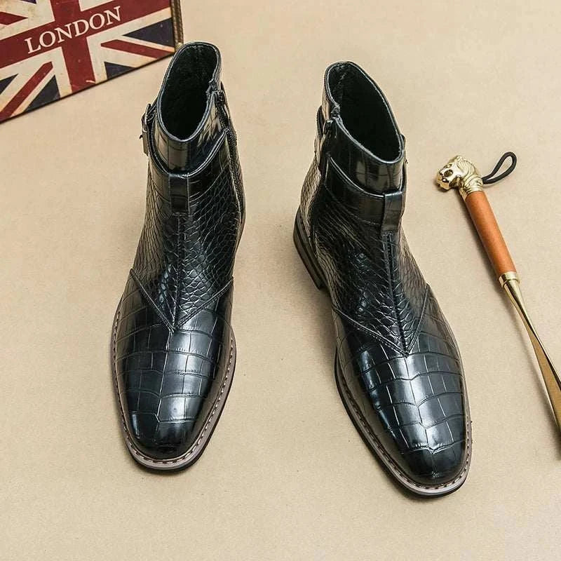 Formal pointed retro boots