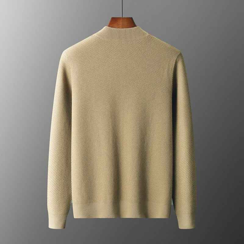 Men's Open Front Cardigan – Casual Fit – Textured Knit – Long Sleeves