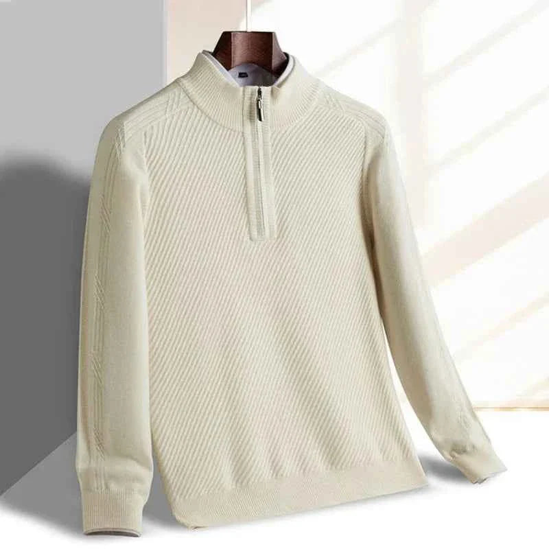 Men's Knitted Half-Zip Sweater