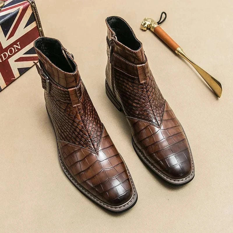 Formal pointed retro boots