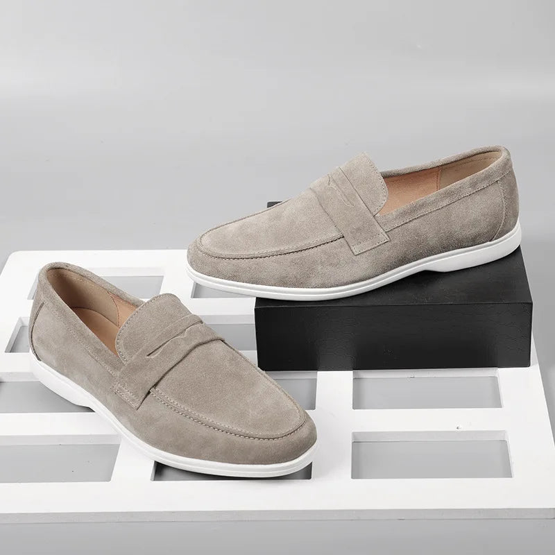 Old money soft suede casual loafer