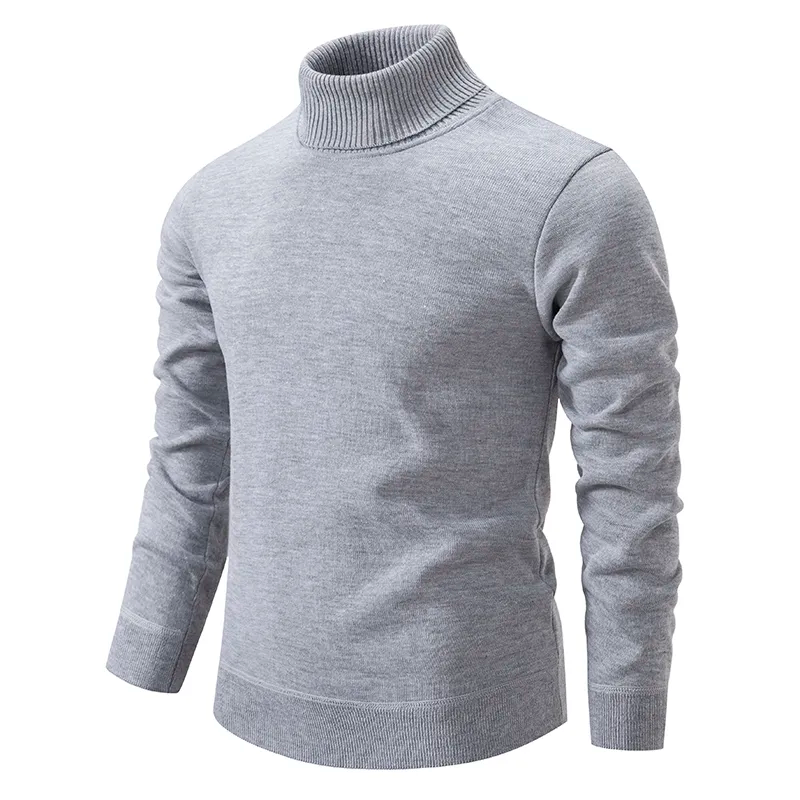 Men's Soft Wool Turtleneck Sweater