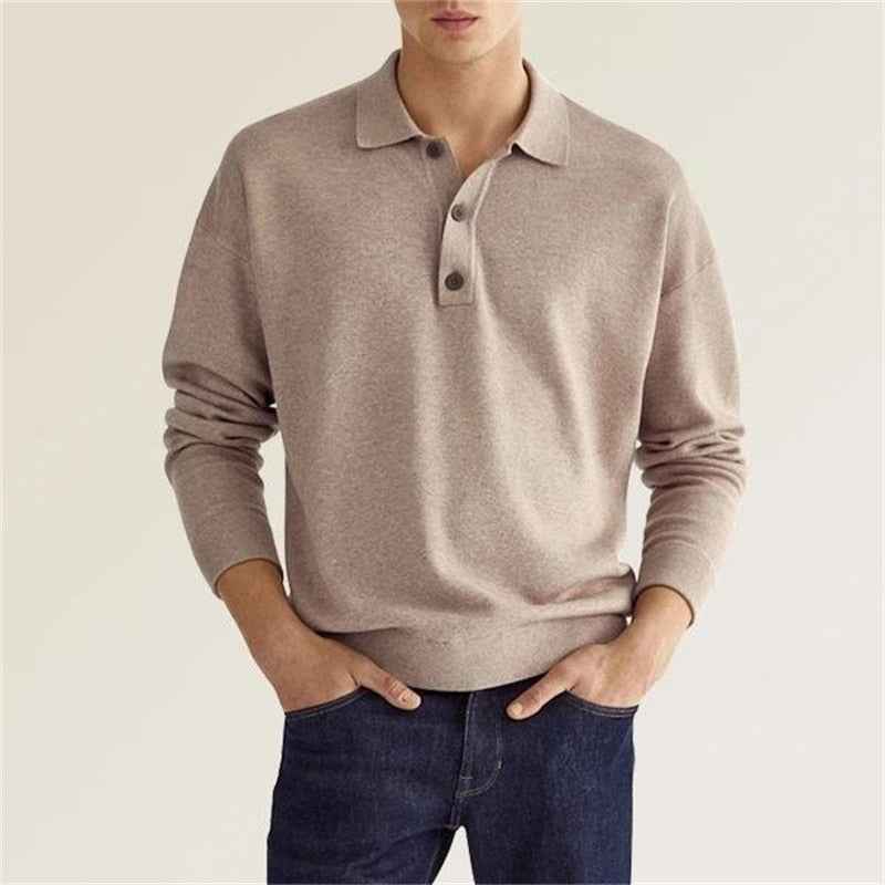 Men's Classic Long Sleeve Polo Shirt