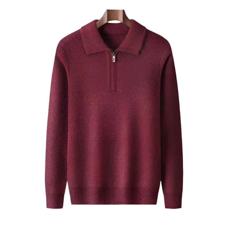 Men's Cashmere Quarter-Zip Sweater