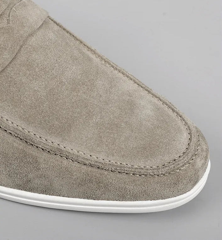 Old money soft suede casual loafer