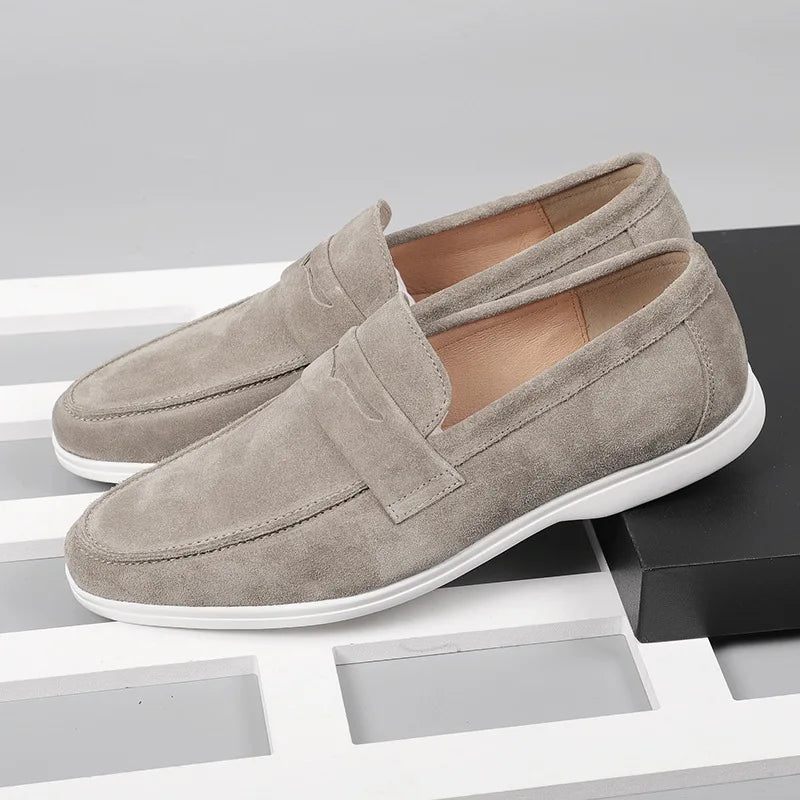Old money soft suede casual loafer