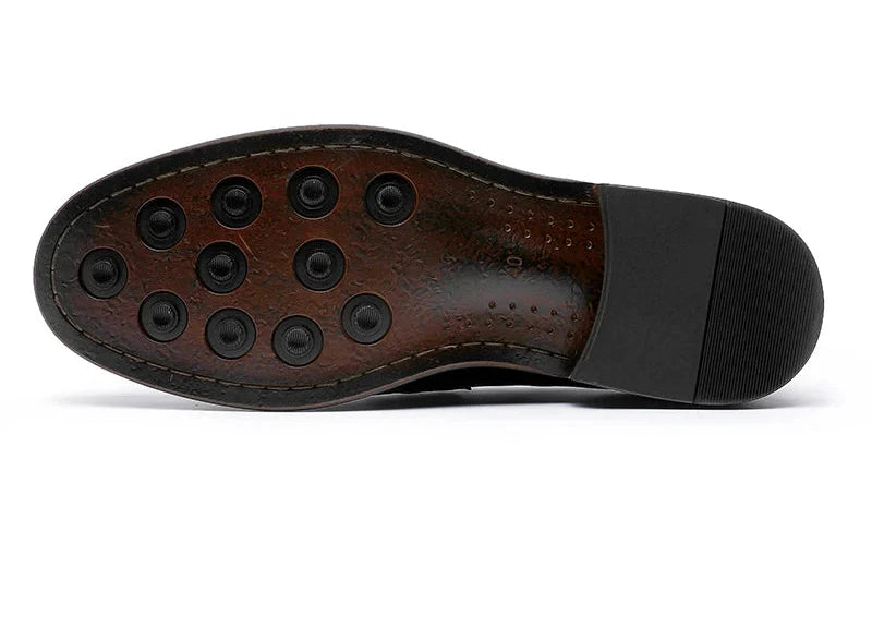 Elegant genuine leather loafers