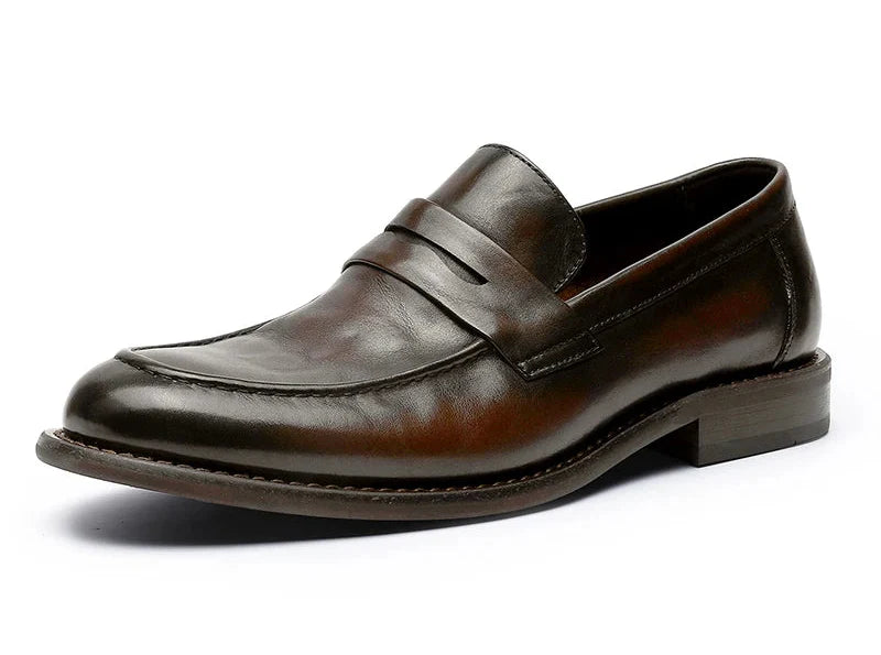 Elegant genuine leather loafers