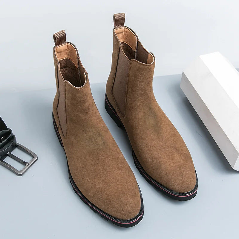 Vintage suede chelsea boots