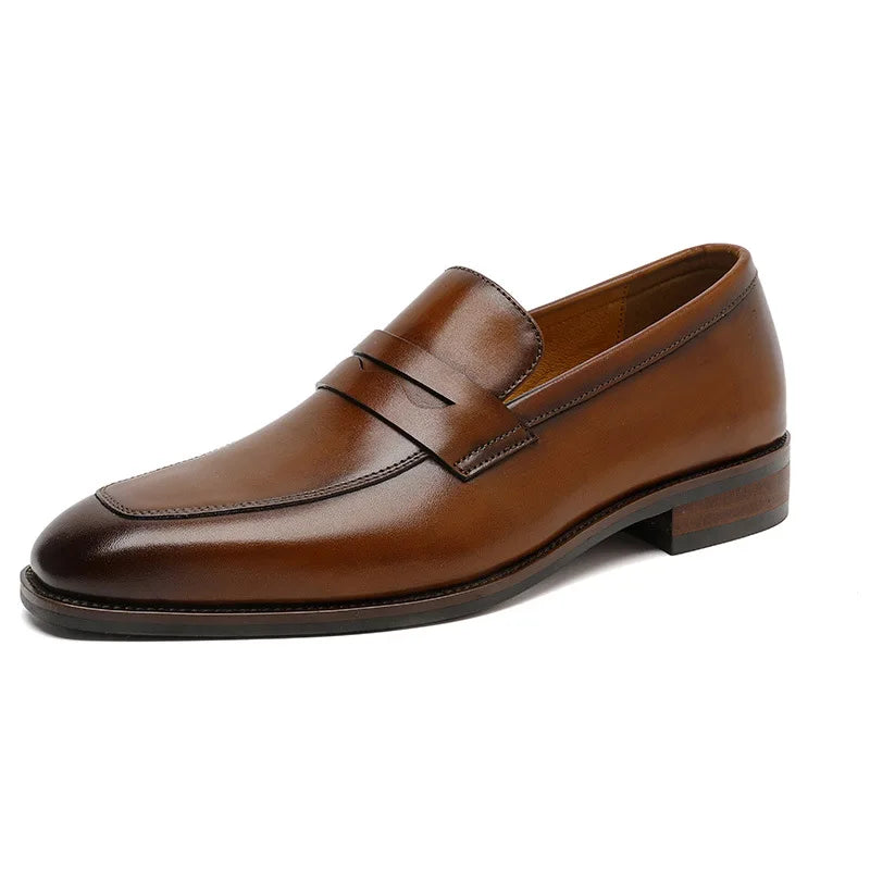 Italian luxury slip on elegant loafers