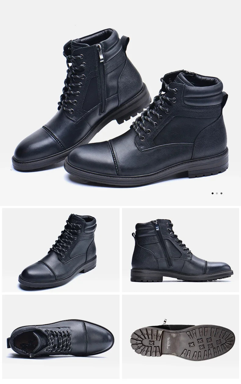 Clothing genuine leather winter boots
