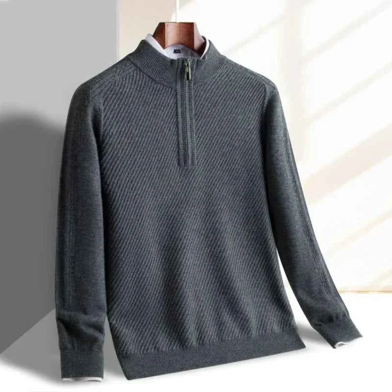 Men's Knitted Half-Zip Sweater