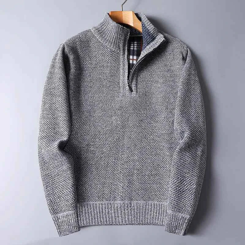Men's Wool Quarter Zip Cardigan - Yukon Style