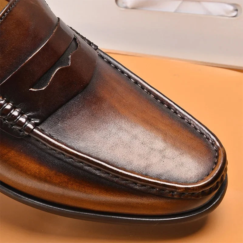 Penny luxury genuine leather loafers