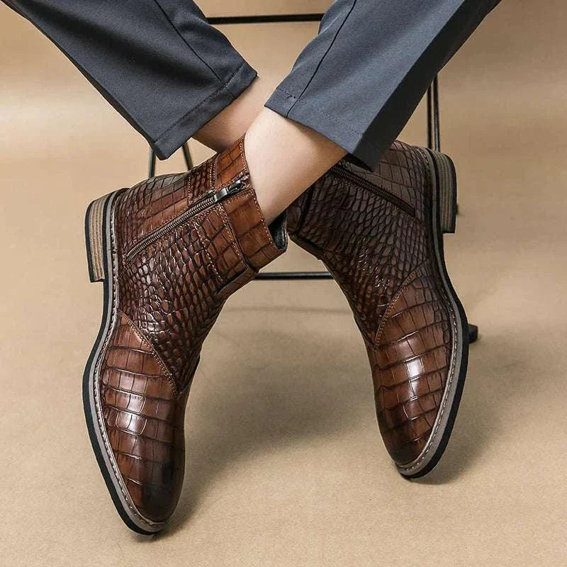 Formal pointed retro boots