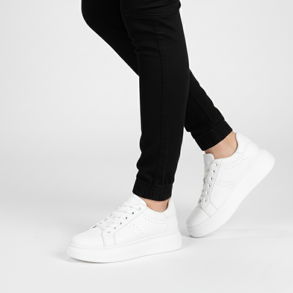 Sneakers con Rialzo Interno e Design Pulito | Comfort Quotidiano