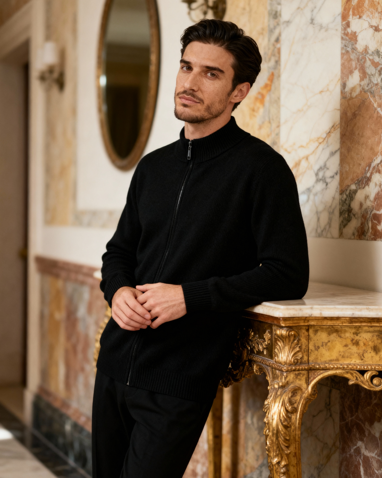 Maglione con Zip Elegante | Comfort Quotidiano e Stile Pulito