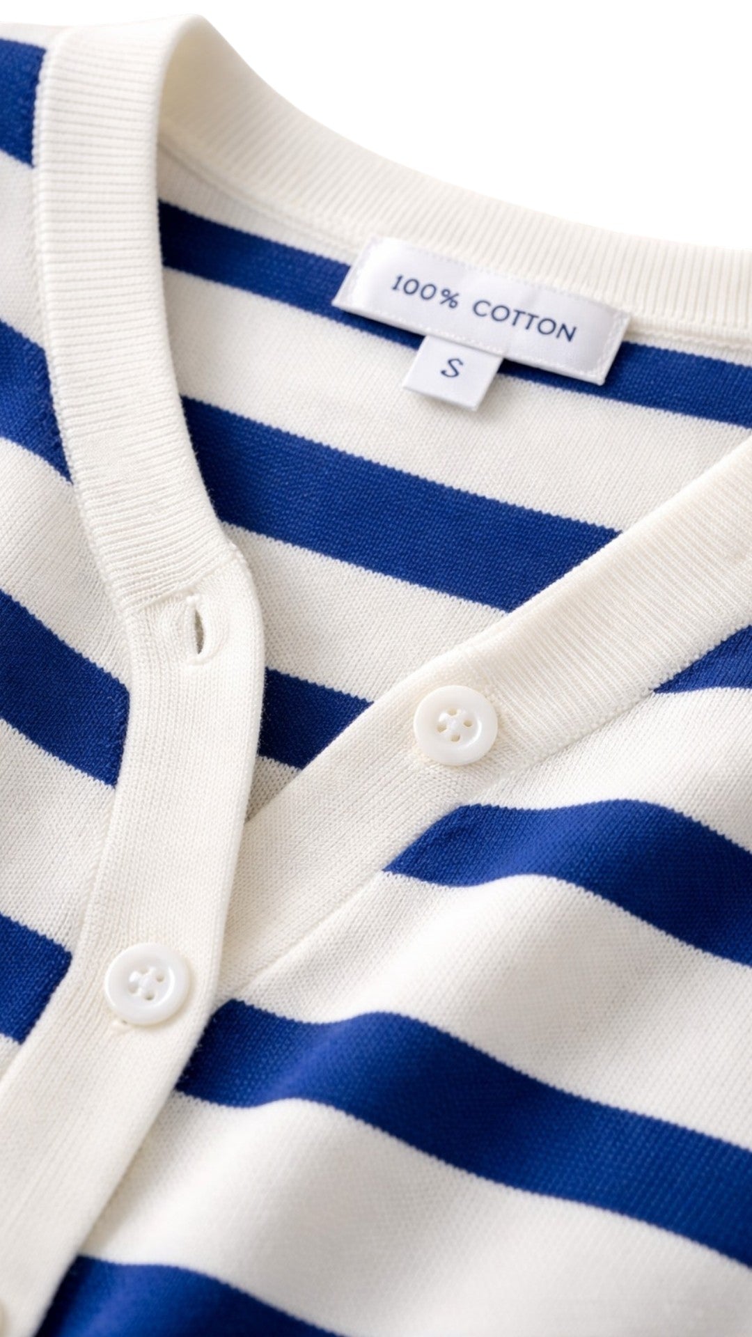 Cardigan con Bottoni e Scollatura V in 100% Cotone | Ideale per la Mezza Stagione