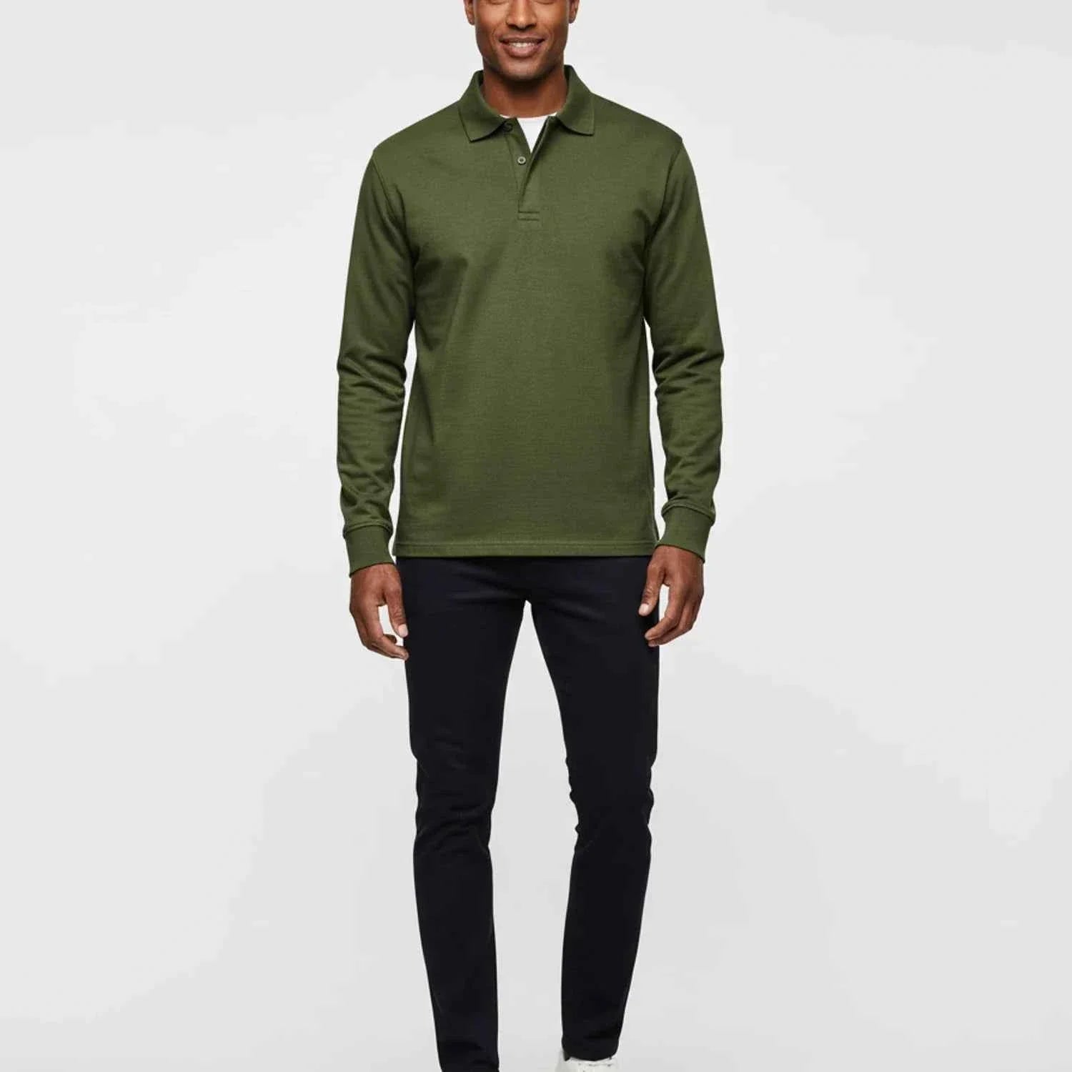 Men's Long-Sleeve Polo Shirt