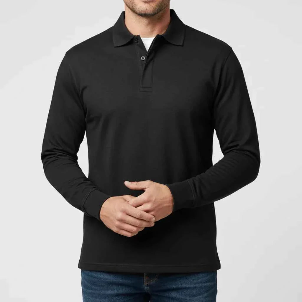 Men's Long-Sleeve Polo Shirt