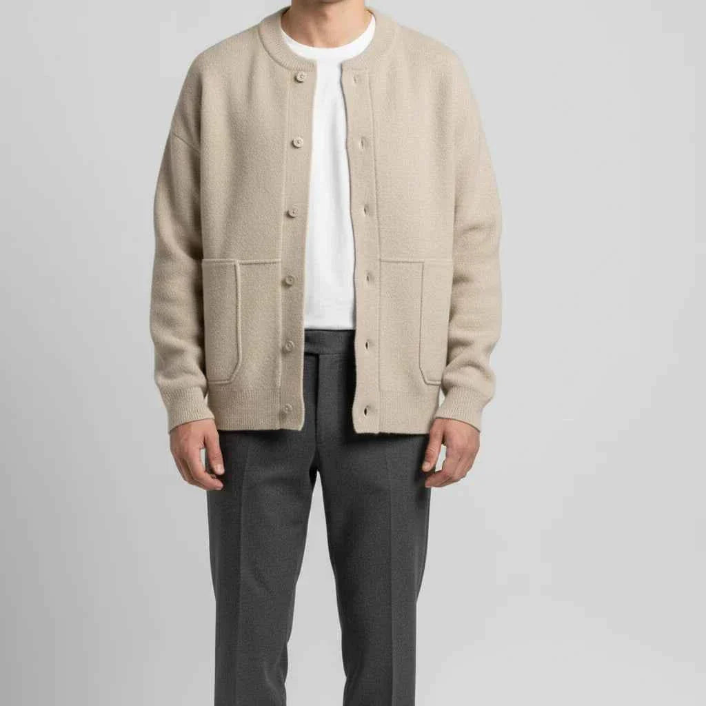 Men's Button-Front Casual Cardigan