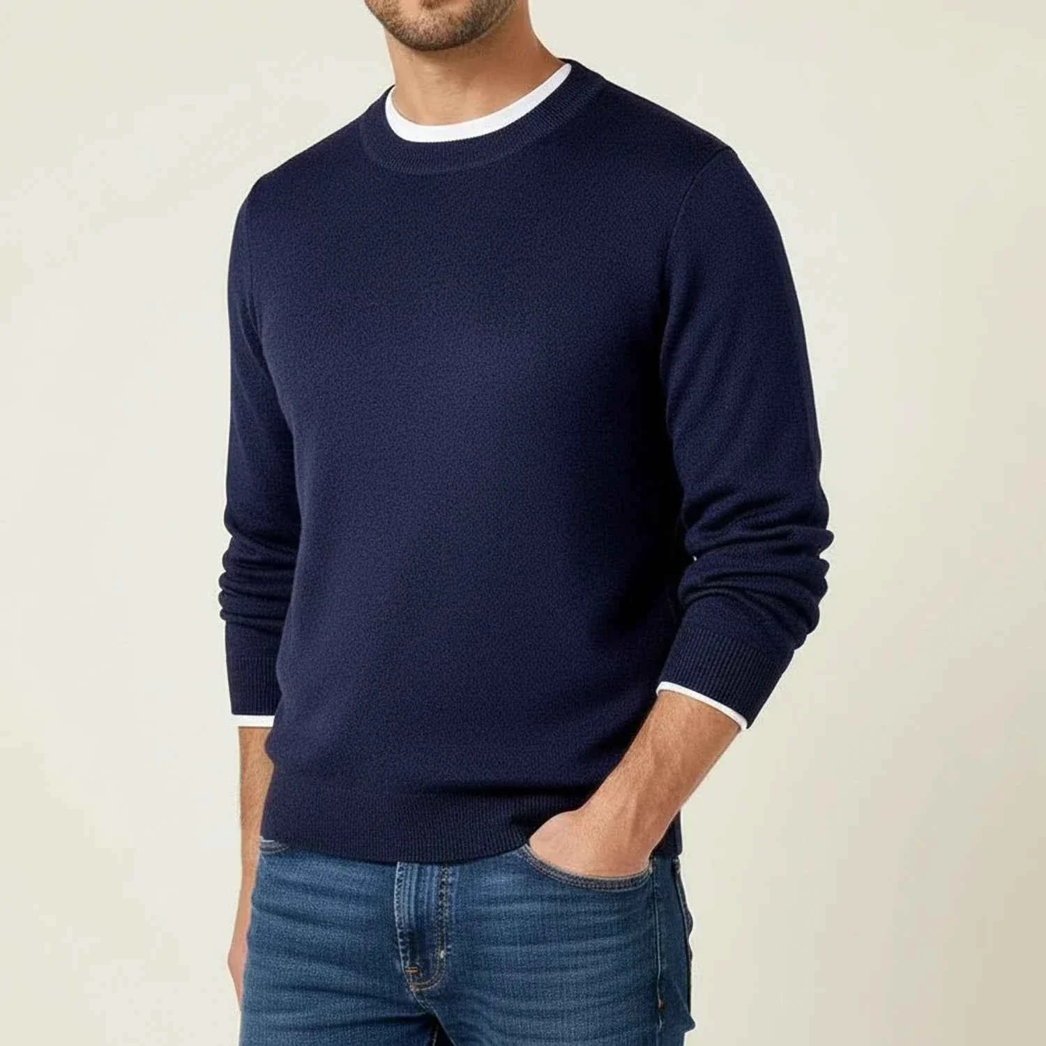 Men's Regular Fit Crewneck Sweater