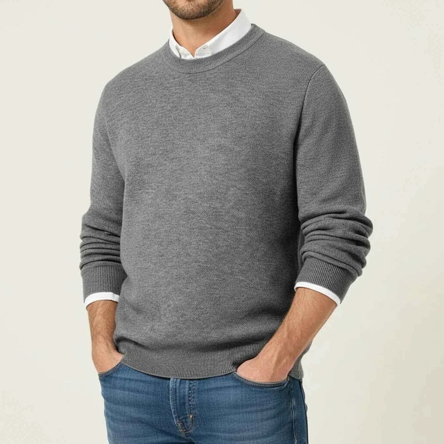 Men's Regular Fit Crewneck Sweater