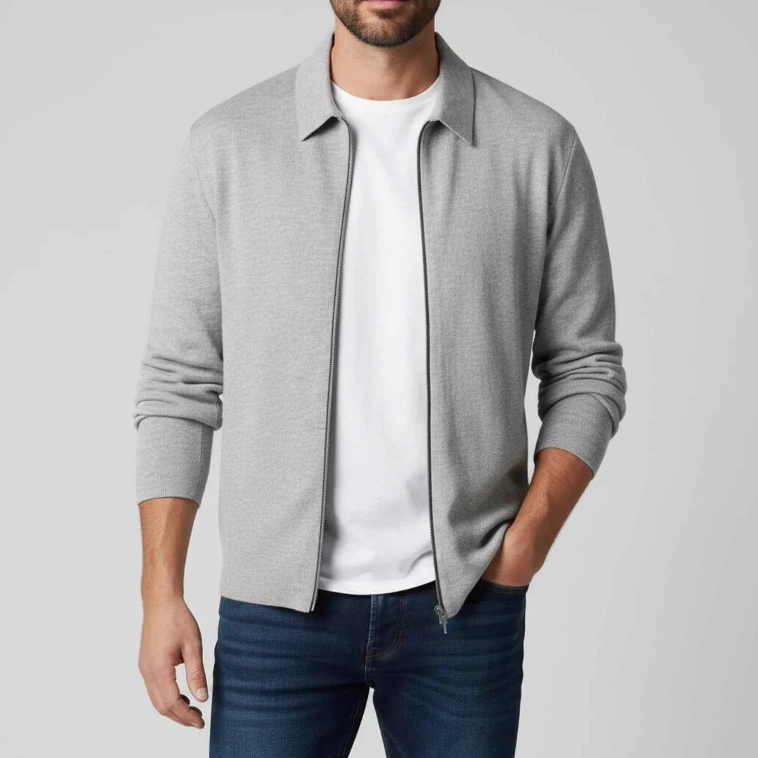 Men's Full Zip Sweater Jacket