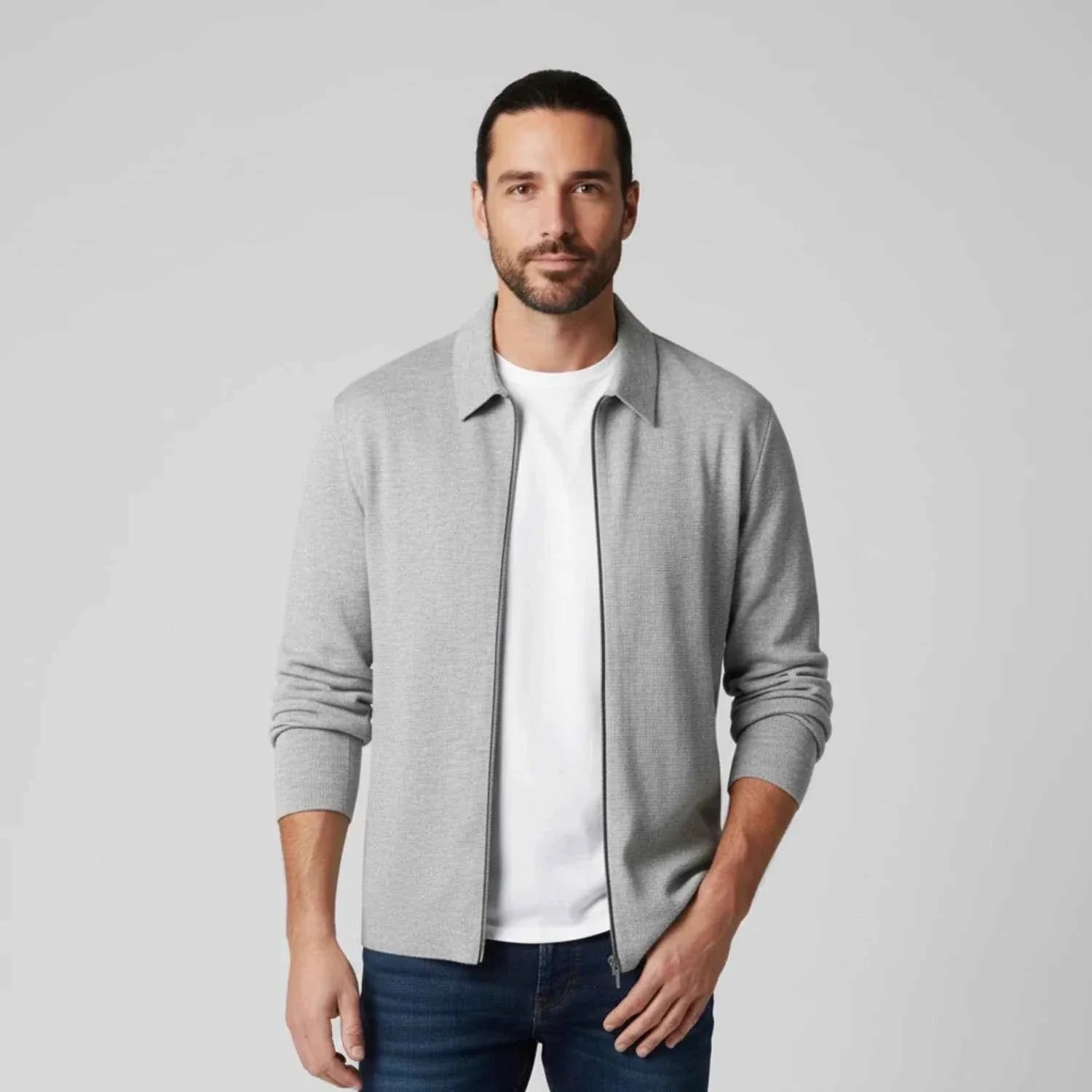 Men's Full Zip Sweater Jacket