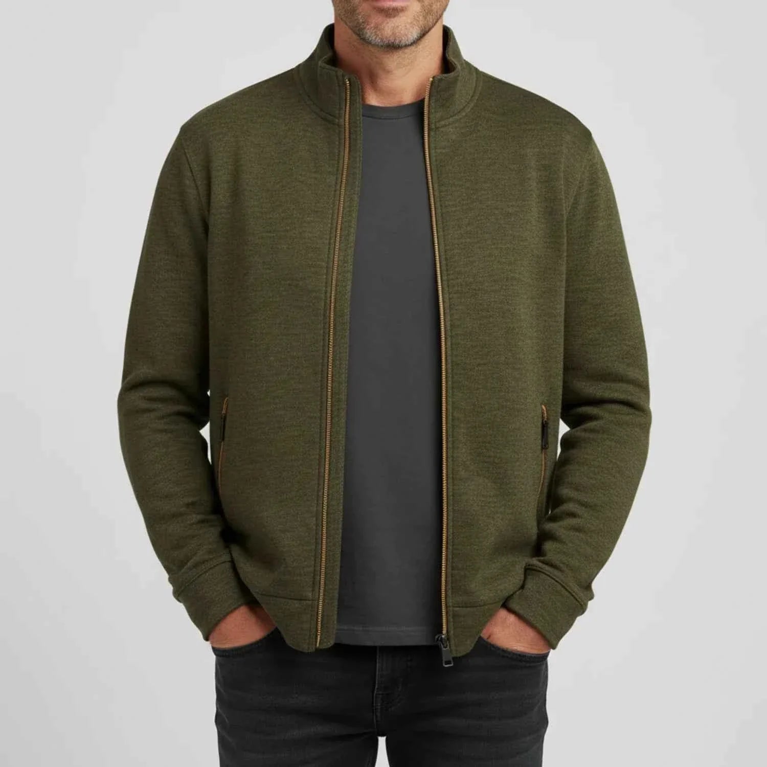 Men's Full Zip Sweater Jacket