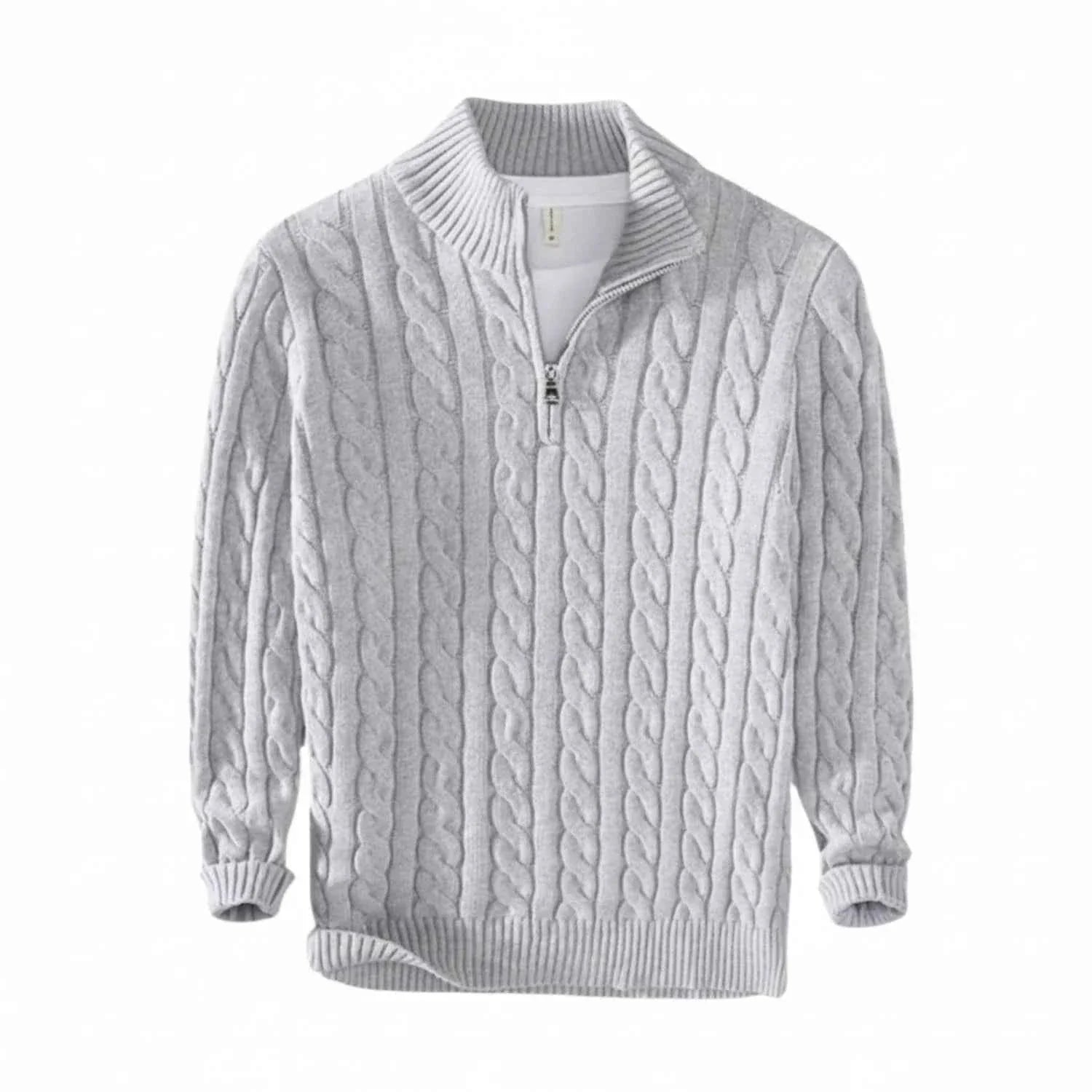 Men's Half-Zip Knit Sweater