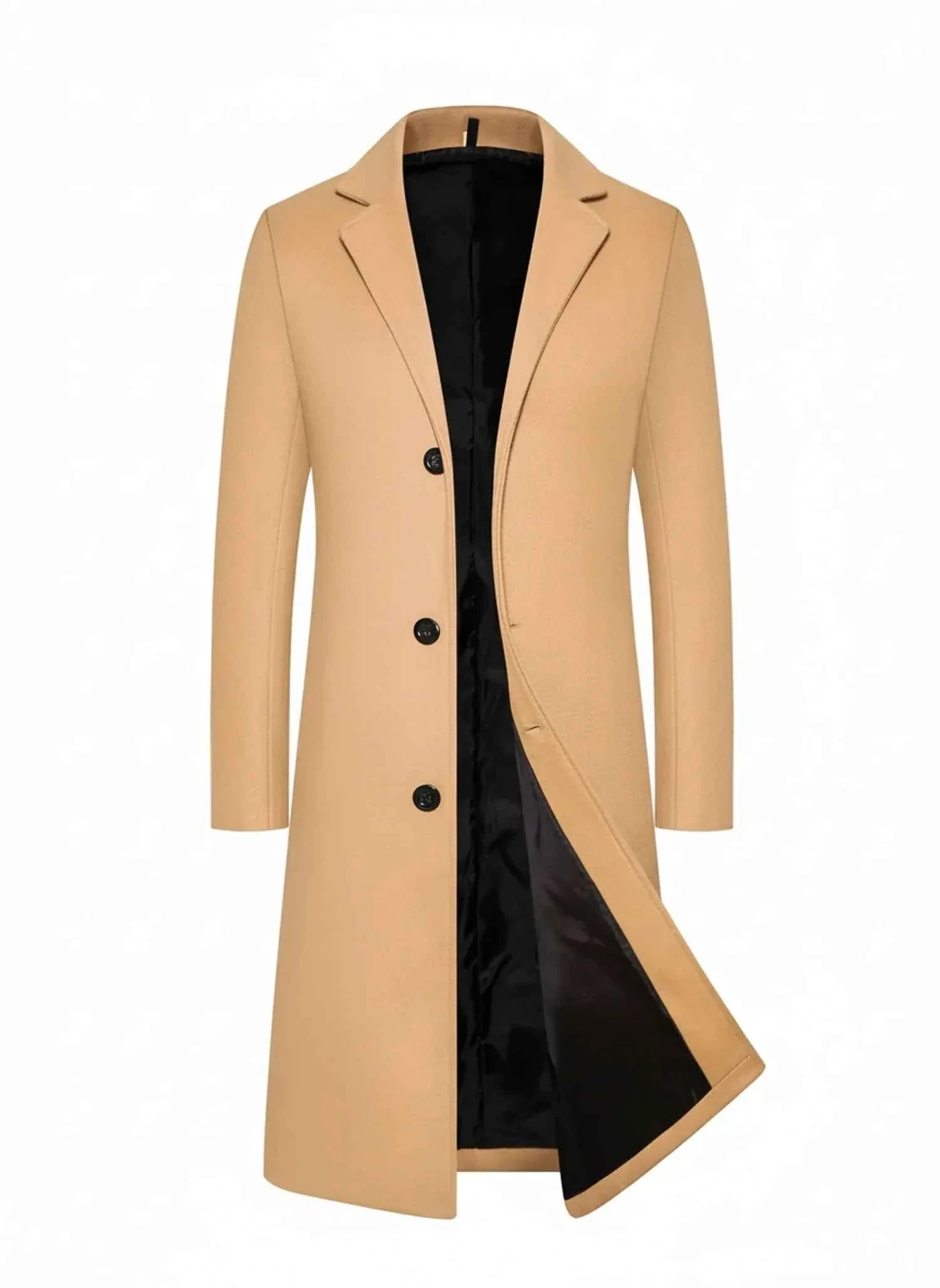Men's Formal Classic Long Overcoat
