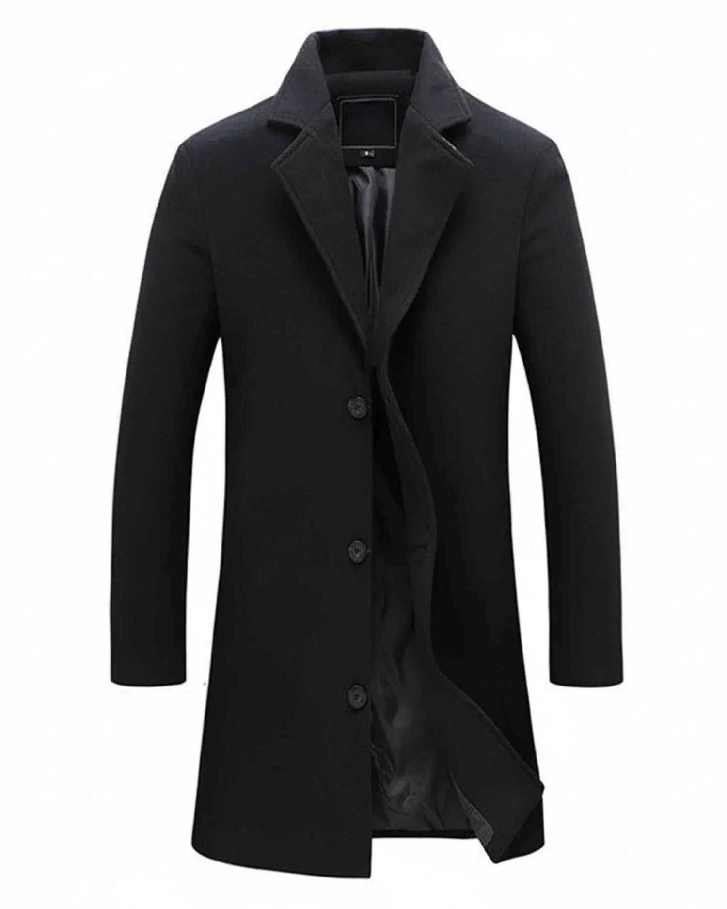 Men's Classic Formal Long Overcoat