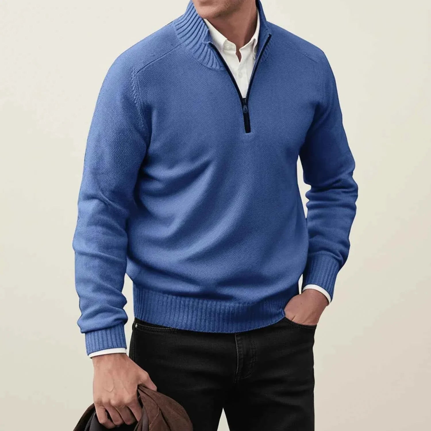 Men's Quarter-Zip Pullover Sweater