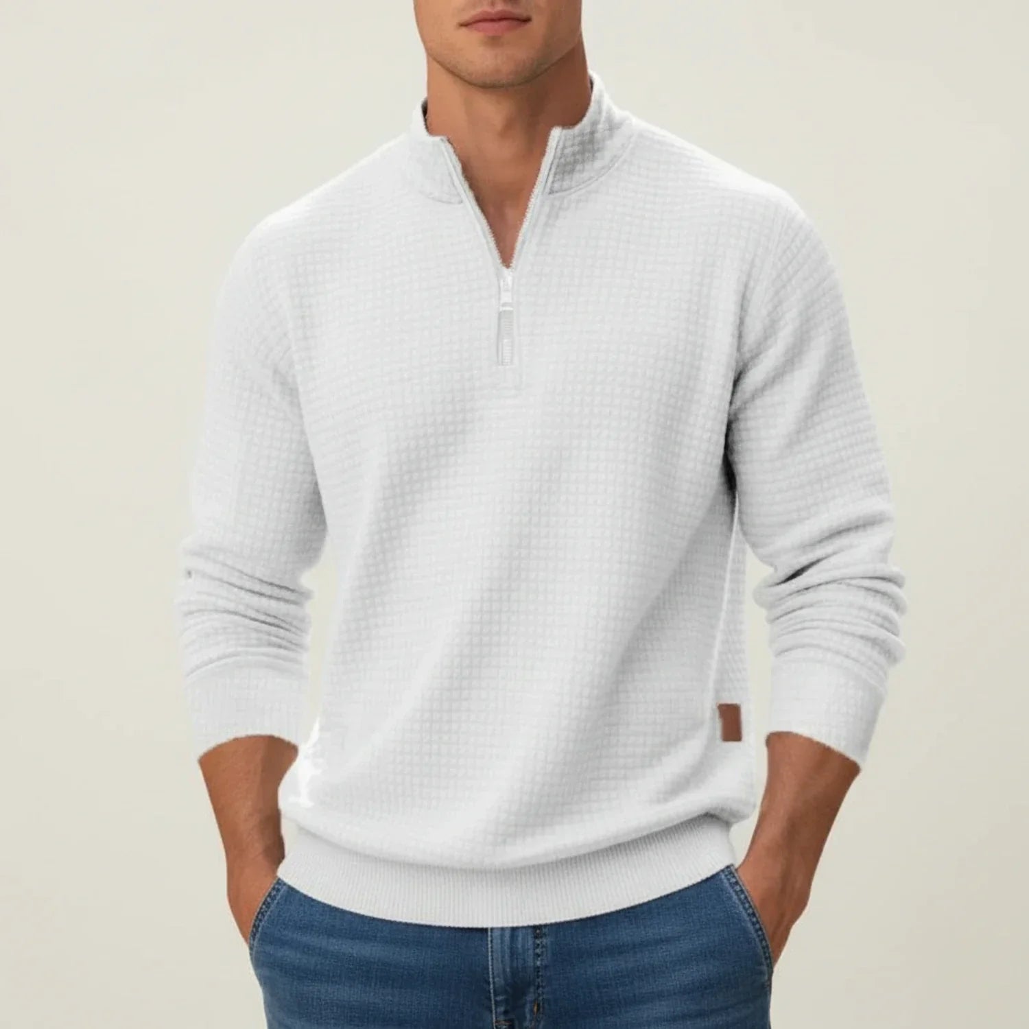 Men's Quarter-Zip Pullover Sweater