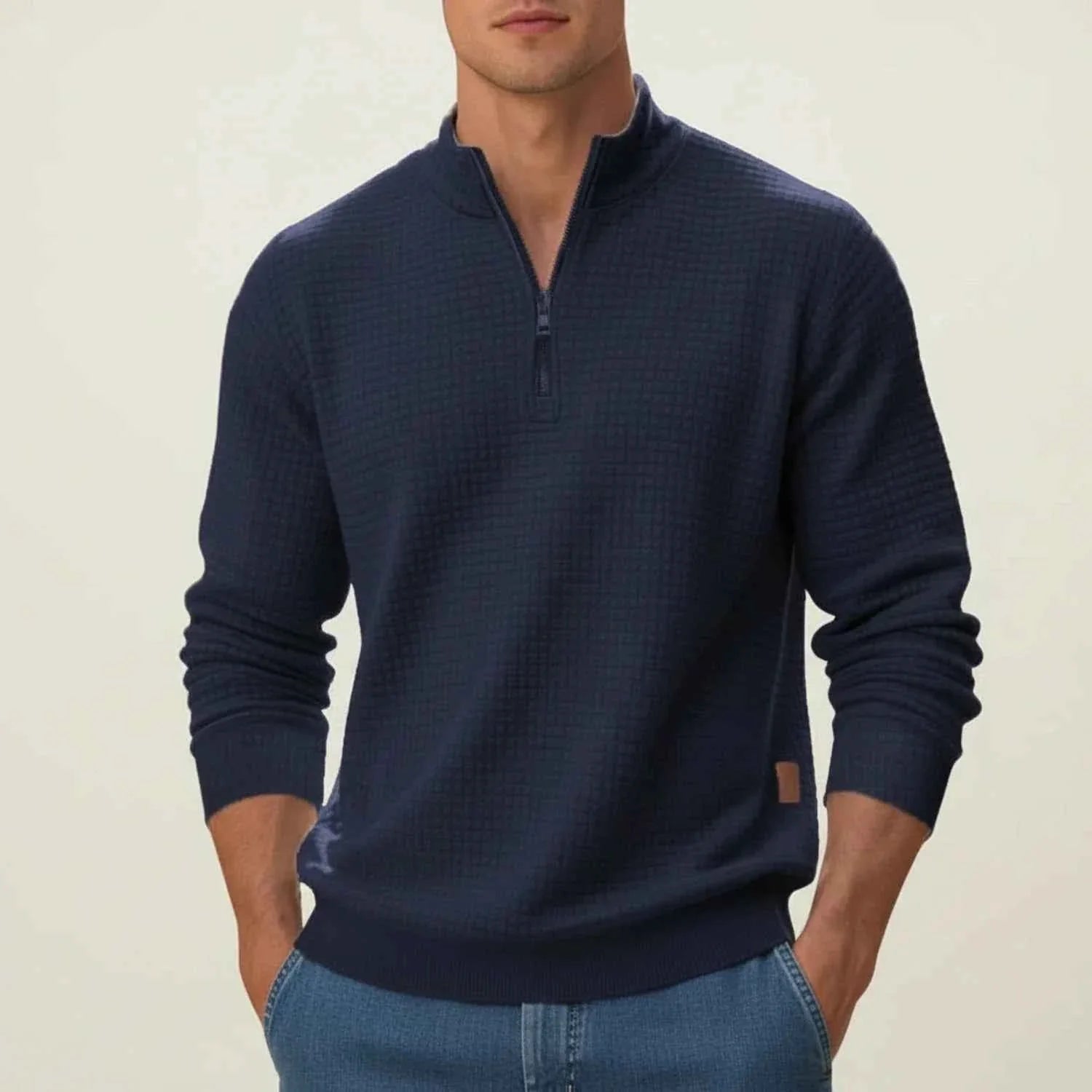 Men's Quarter-Zip Pullover Sweater