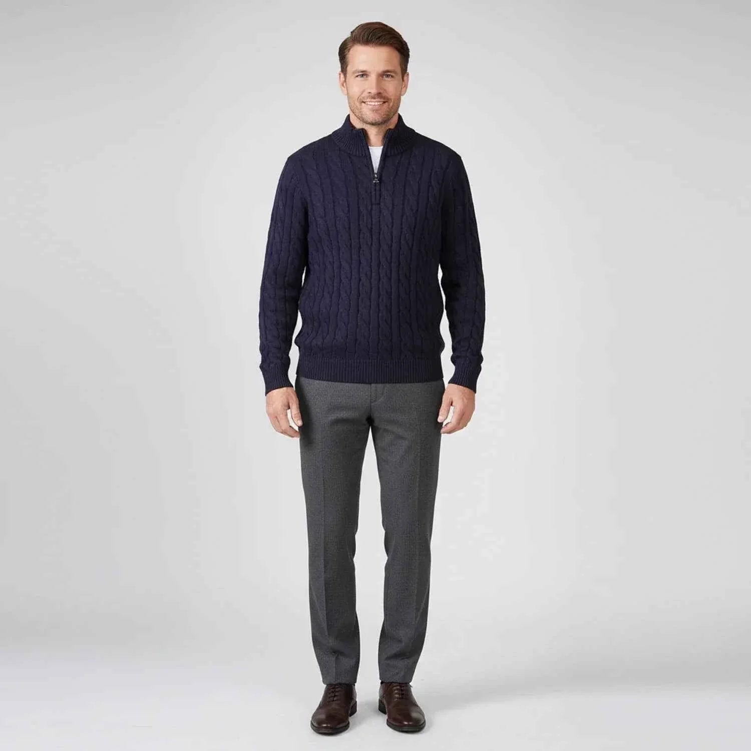 Men's Zip Neck Sweater