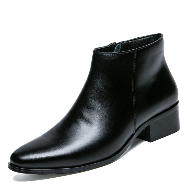 Italy Genuine Leather Boots Men
