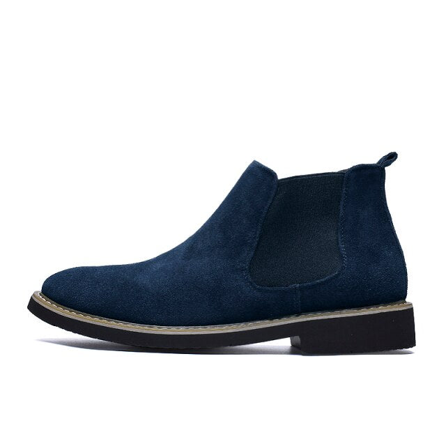 Suede Genuine Leather Boots Men