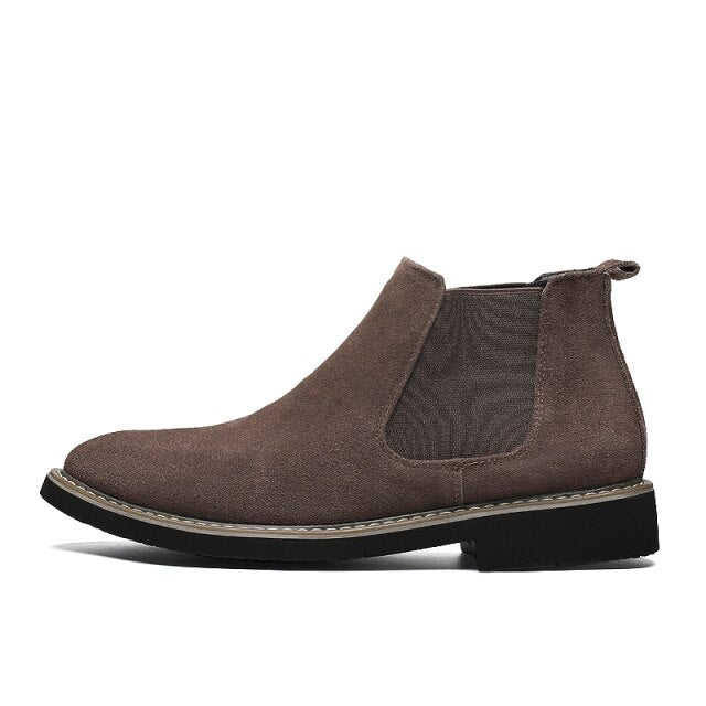 Suede Genuine Leather Boots Men