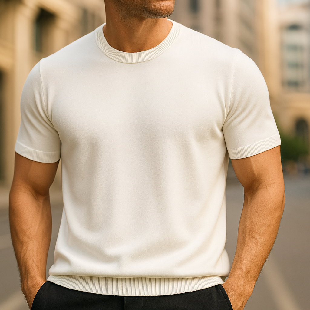 Merino Cashmere T-shirt for Men