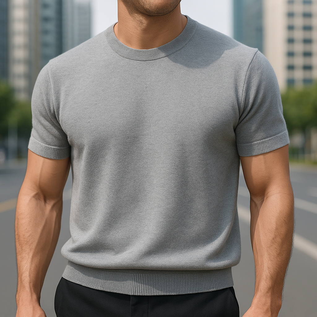 Merino Cashmere T-shirt for Men