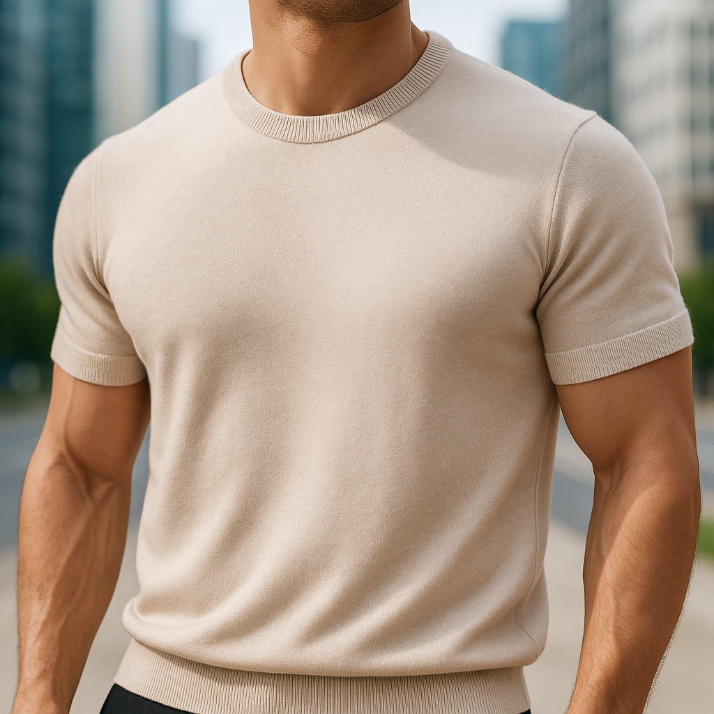 Merino Cashmere T-shirt for Men