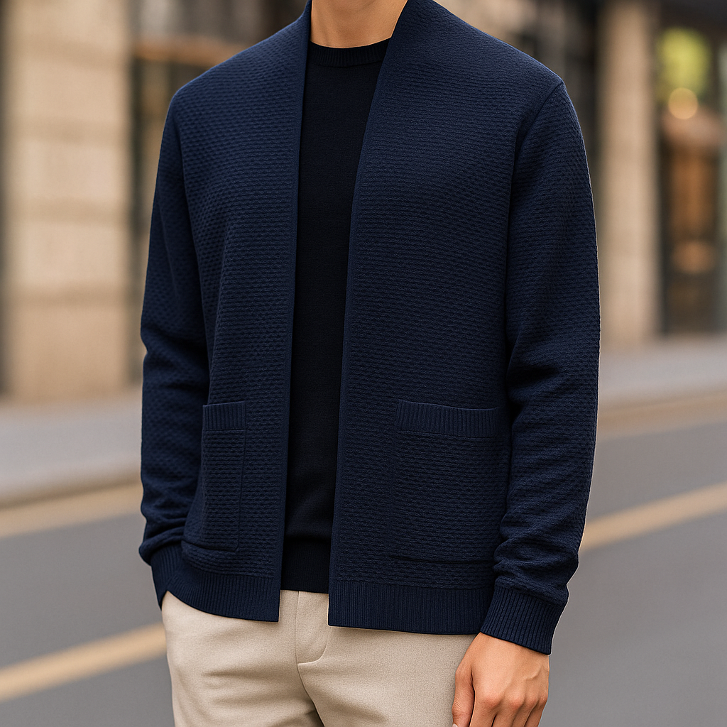 Oversized Knitted Cardigan for Men