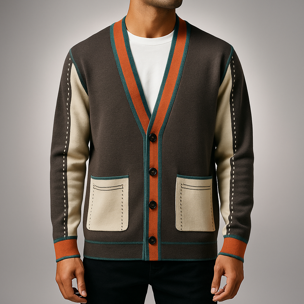 Men's Knit Cardigan - Stylish and Comfortable Layering Piece