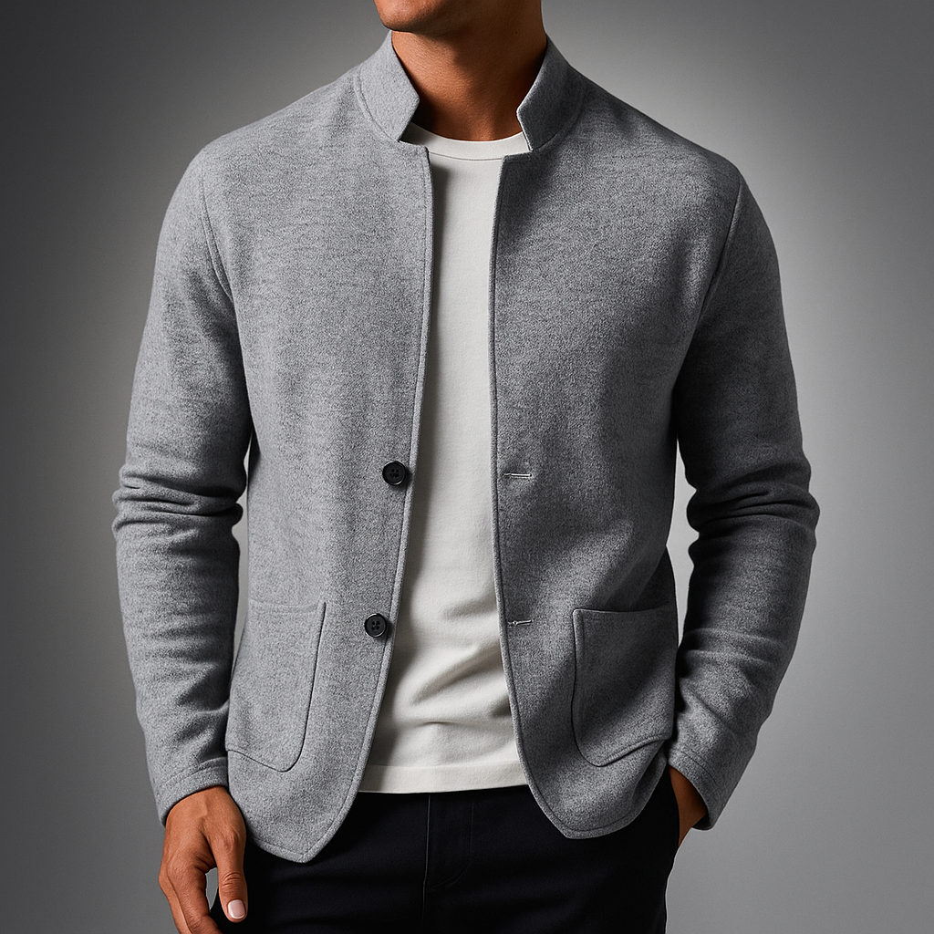 Men's Knit Cardigan - Stylish and Cozy Layering Piece