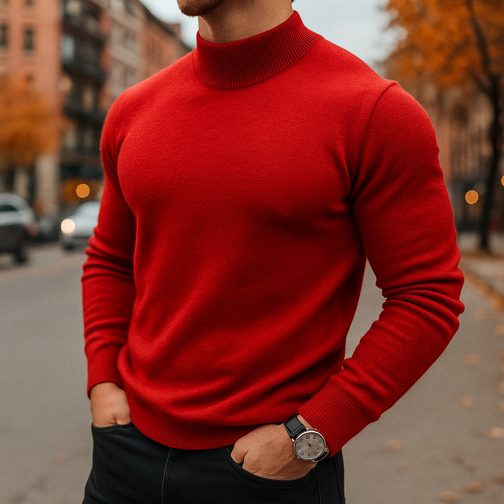 Merino Wool Crewneck Sweater for Men