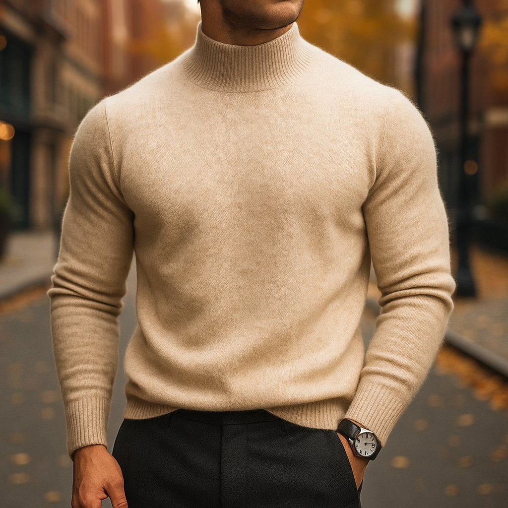Merino Wool Crewneck Sweater for Men