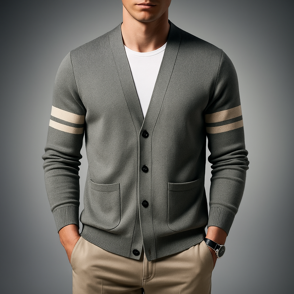 Men's Knit Cardigan - Stylish and Comfortable Layering Piece