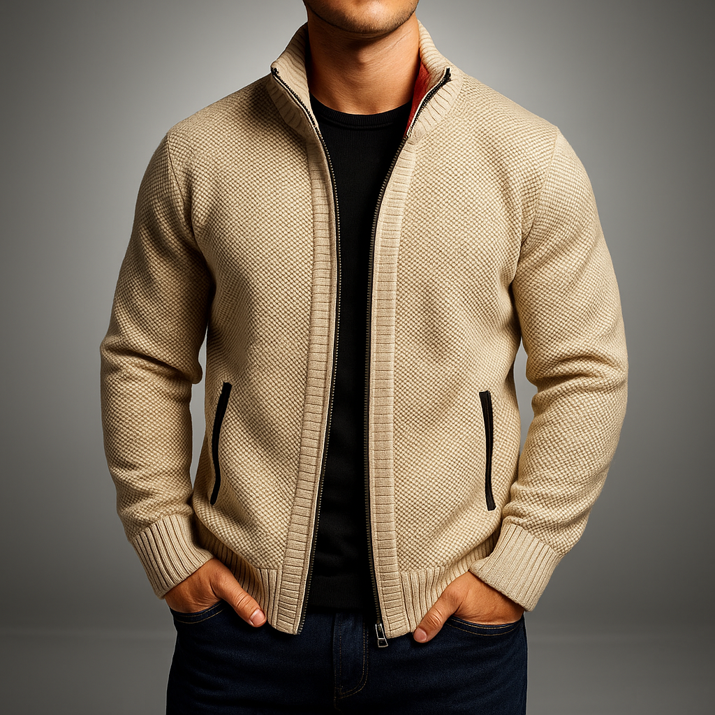 Men's Norfolk Zip Sweater